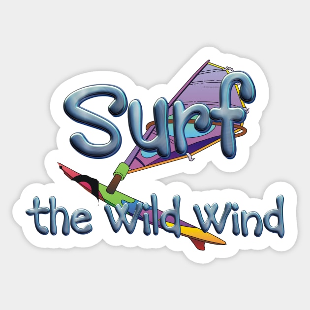 Windsurfing Sticker by teepossible